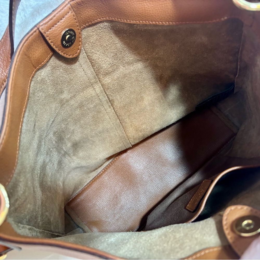 Vintage Ralph Lauren Tan Leather Shoulder Bag - Picture 6 of 7